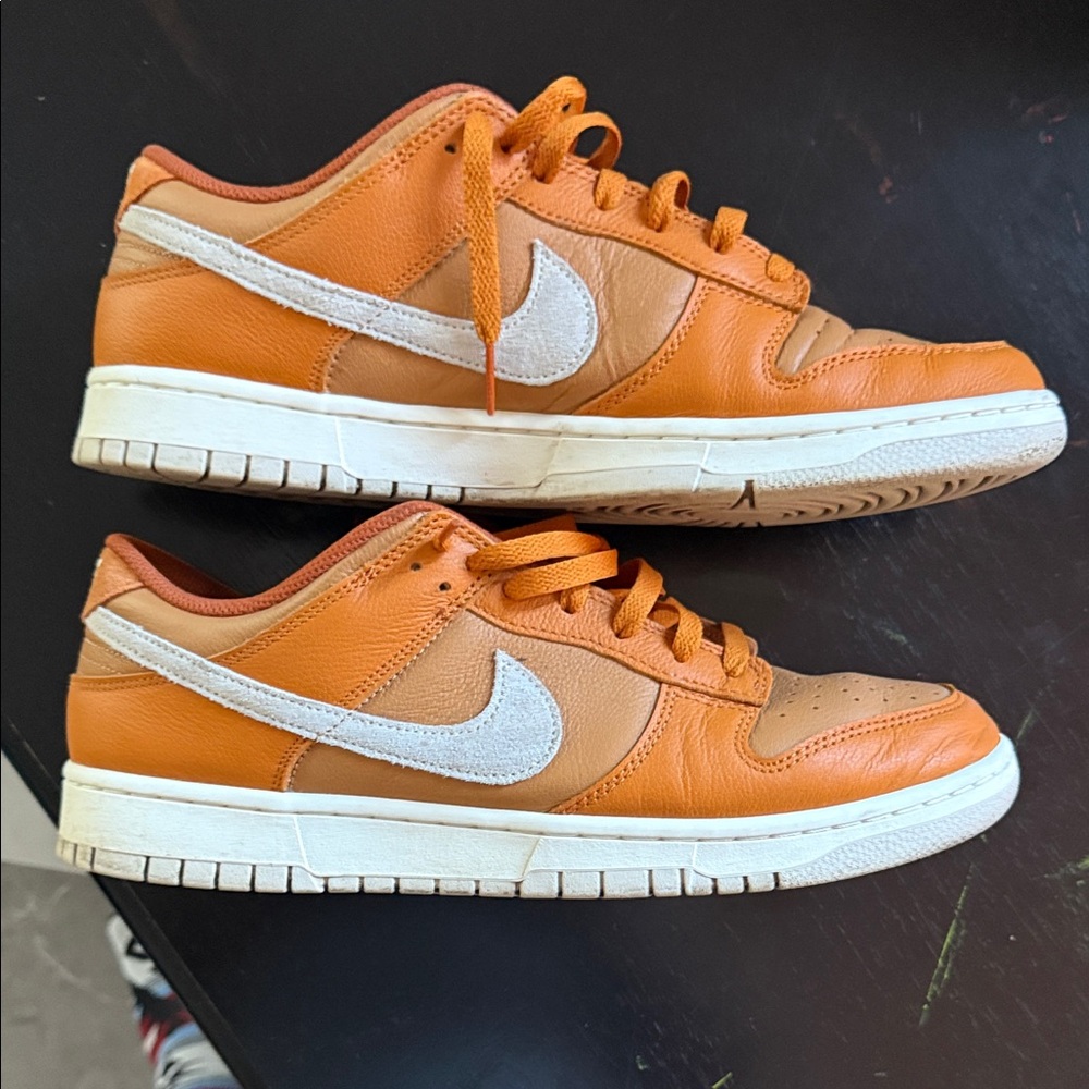 Nike Burnt Orange and White Sneakers